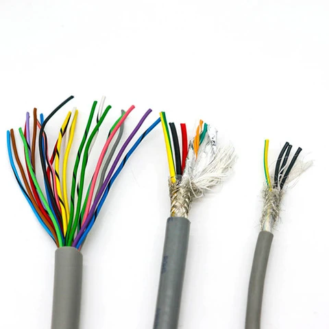 Multicore Screen Braid Instrument Cable 2/3/4/5/7/12/24 Core Pure Copper Shielded Control Cable Wire