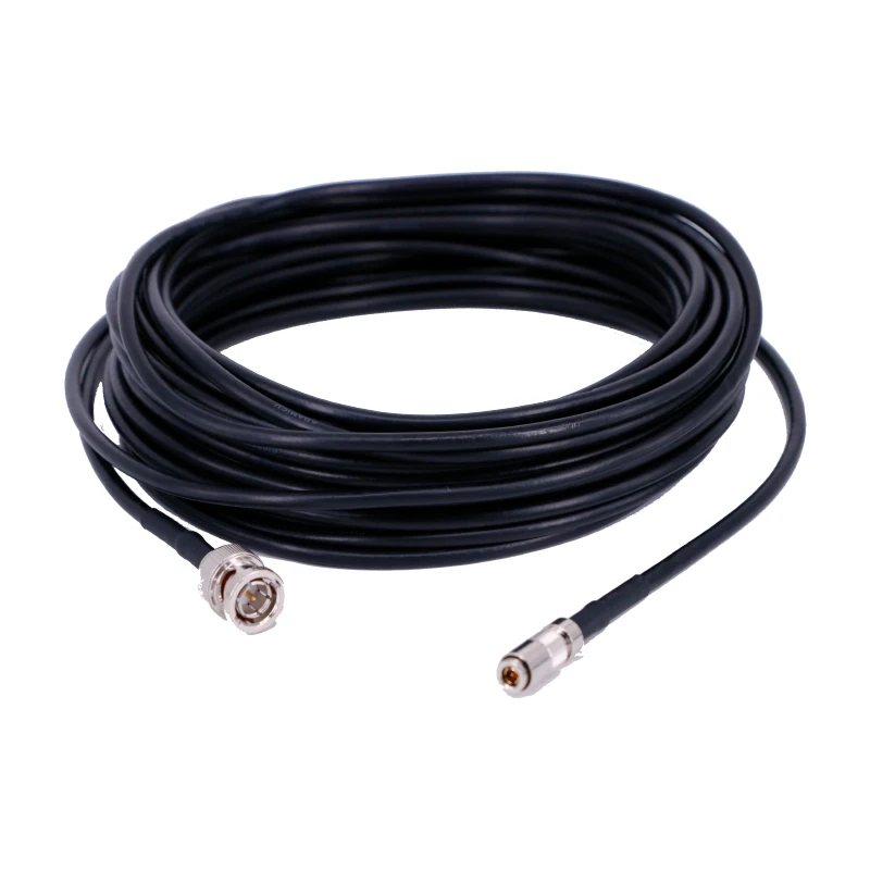 ADAMICU OEM 25ohm Impedance CoaXPress Cable Assembly with BNC to DIN Connectors Solid Pure Copper Conductor for Communication