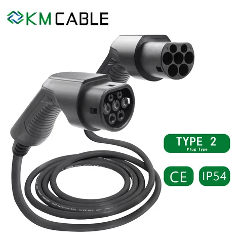 Type2 to Type2 EV Charging Cable 32A 22kW Electric Vehicle Charging Cable