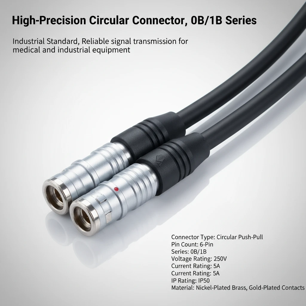 Custom 7Core Aviation Plug Cable Push-Pull Self-Locking Connector Industrial Grade Shielded Wire for Automation Test Instruments