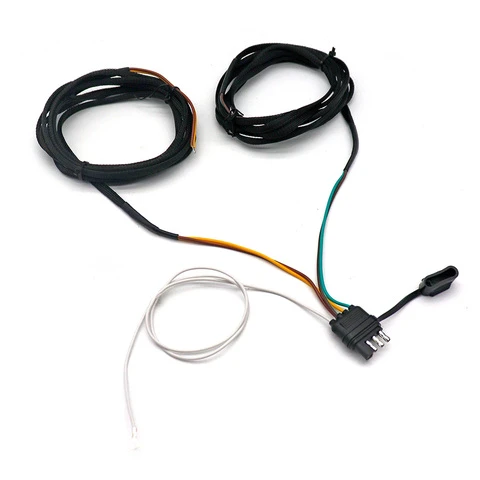 5 Wire Trailer Lights 4 Pin Connector Convert Cable 4Pin 5 Conductor Trailer Harness for Vehicle Boat Tail Truck