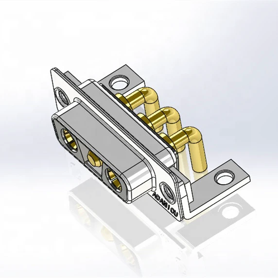 Combo D-Sub 3V3 Right Angle Electrical Connector High Current Contact Plug 10A 20A 30A 40A High-current Connector Conector