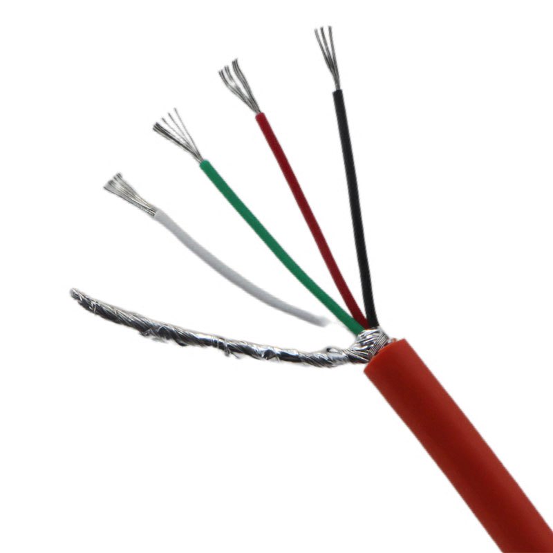 High Anti Interference 24AWG 6 Core Dual Shielded Electrical Cable for Load Cell Sensor Transducer Extension