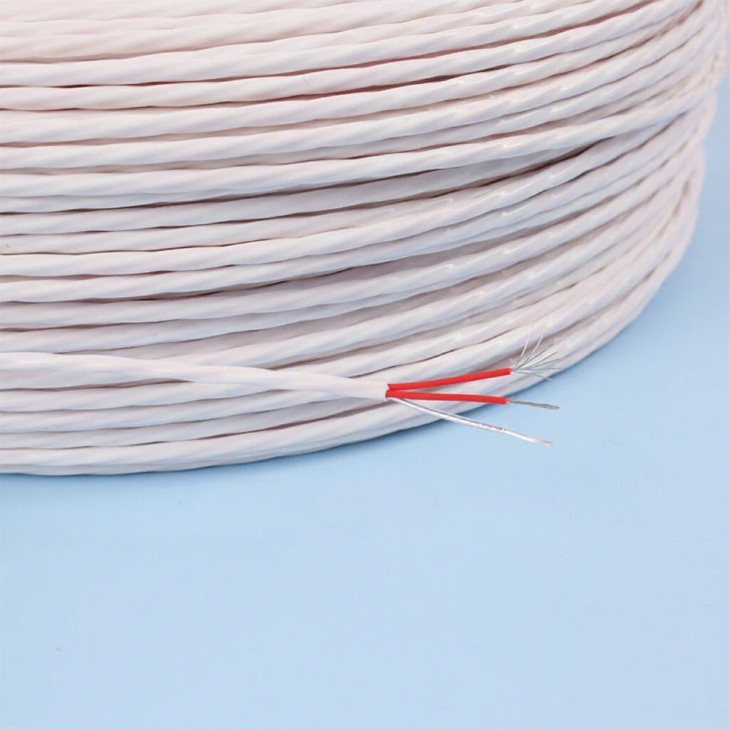 PT100 RTD Cable FEP PFA Sheathed Extension Cable 2core 3core 4core 3x 7x0.2mm White Red RTD Extension Wire for Pt100 Sensor