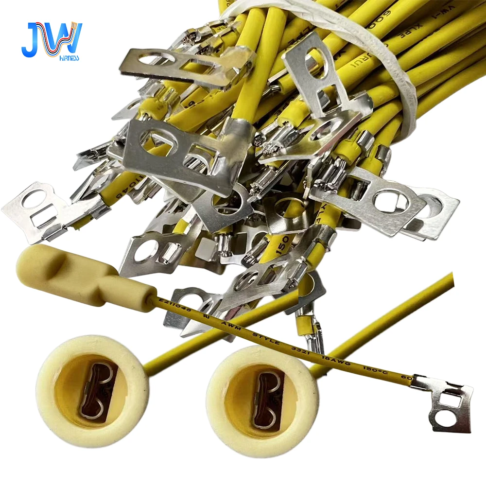 Custom 105mm Sensor Wire Assembly 18AWG Tinned Copper PVC Cable IP67 Rated Home Appliance Use with Special Shaped Boot