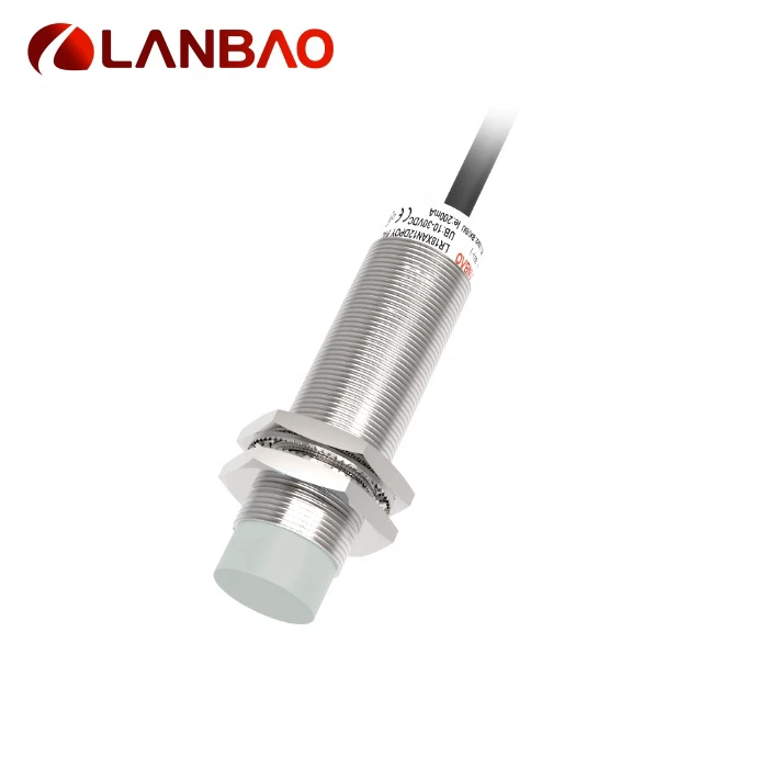 Lambao 8mm IP67 Inductive Proximity Sensor 3 Wires 2m PVC Cable 30000 Times/min Frequency For PNP/NPN Output