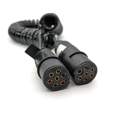 ISO 1185 Trailer Coil Cable 24N Trailer Electric Spiral Cable for Tractor Semi Trailer Lighting LInk