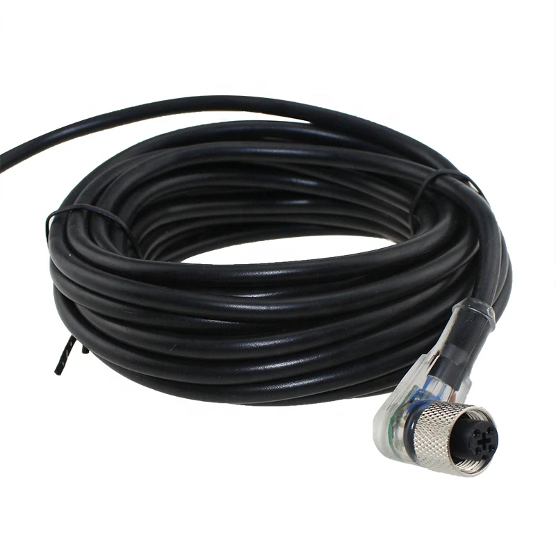 Sensor Connector Waterproof Sensor Cable PNP NO+NC 90 Elbow Sensor Plug Cable RK02-2-4P