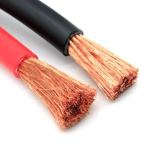 Rubber-insulated Pure Copper 3, 2, 4 Specification Awg Black and Red Automotive RV Solar Flexible Welded Battery Cable and Wire