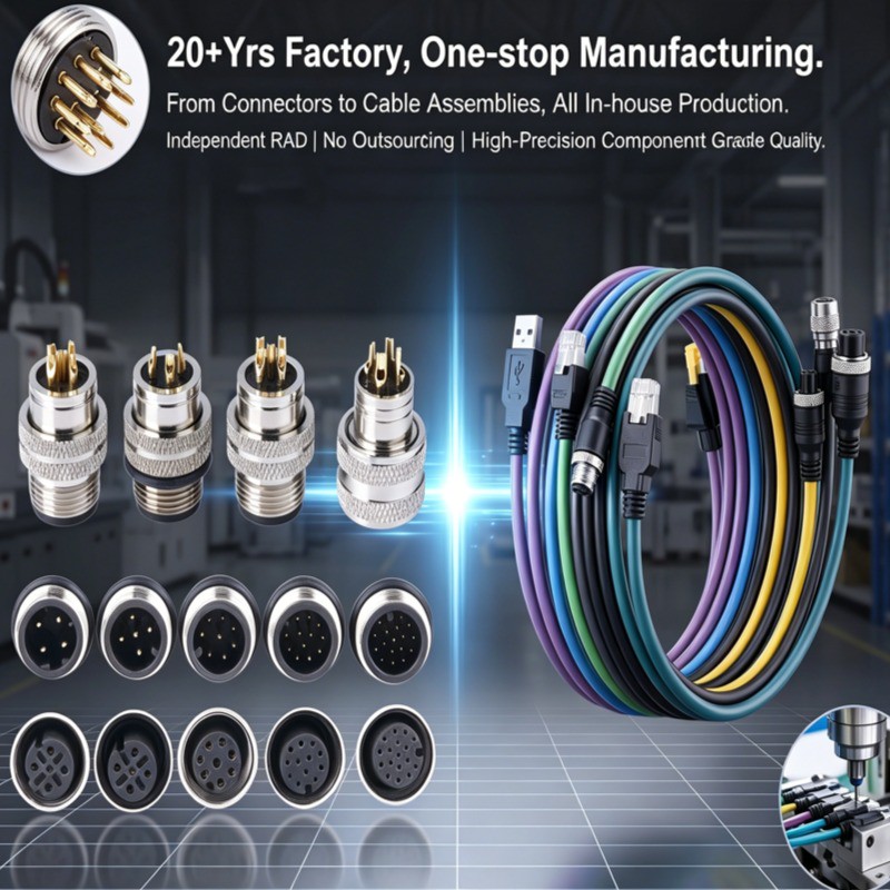 IP67 Waterproof M8 Male Plug Cable Termination Gold Plated Contacts Circular Connectors Easy Soldering