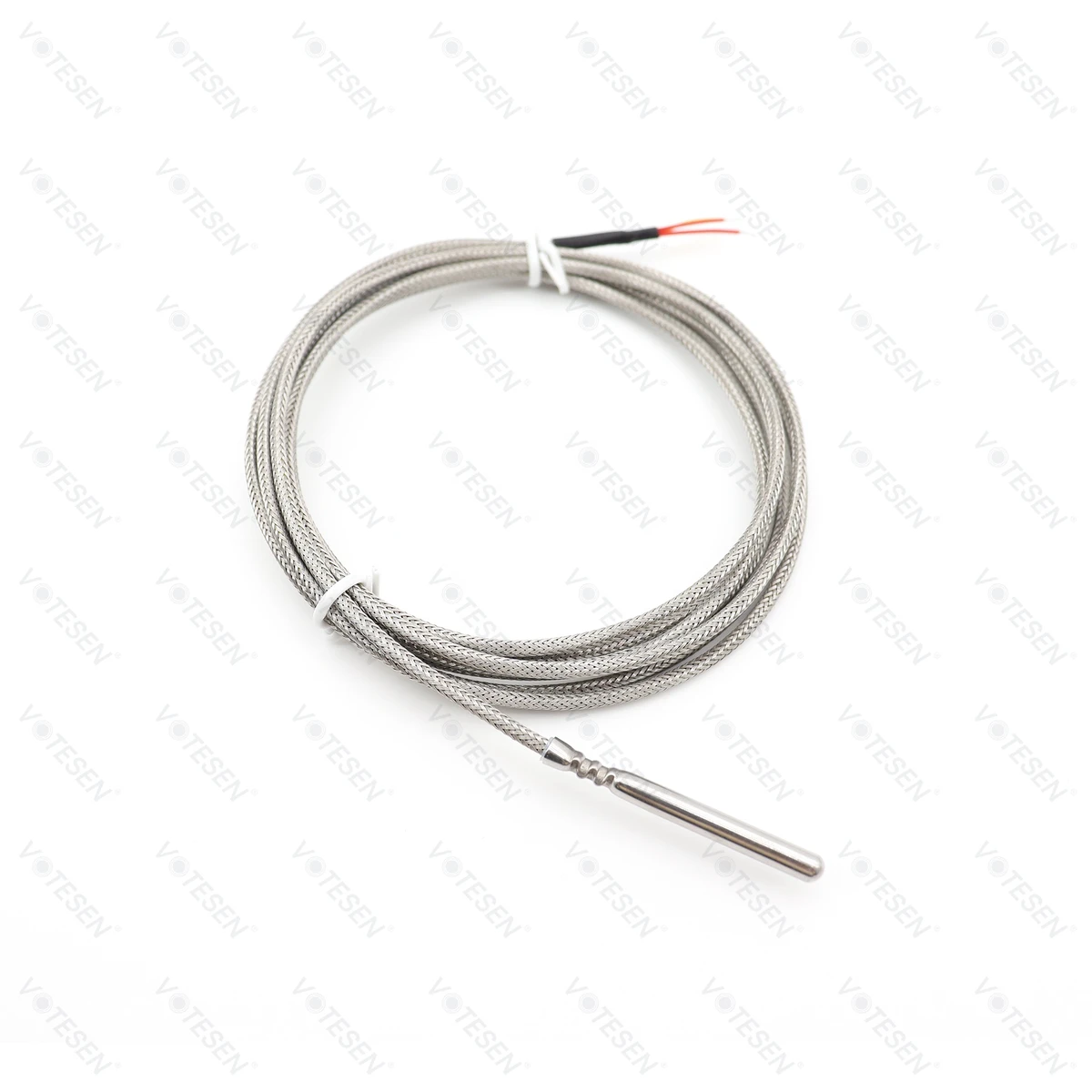 Ready Stock Class a PT100 Steel Braided Temperature Sensor Cable