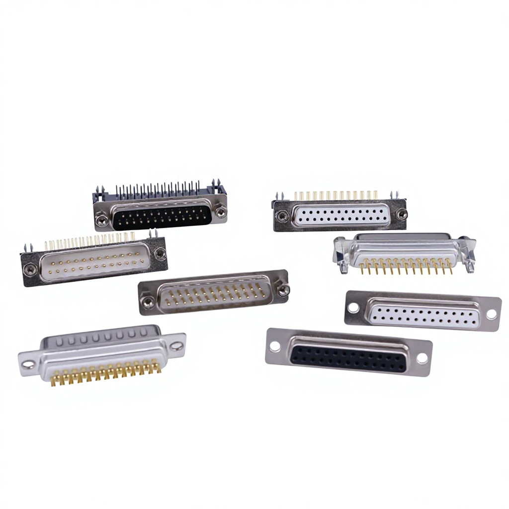 25-Way D Type Serial RS232 Connector 25 Pin D Sub Female Male Solder Wire Connectors Product Category
