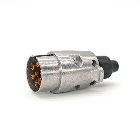 7 Pin Trailer Plug Socket Connector 7 Core Heavy Duty Electrical Trailer Adapter for RV Trailer