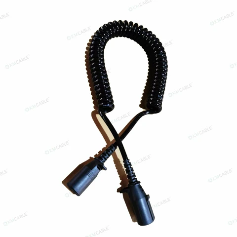 7 Way Pin Copper Conductor Wire SAE J560 Heavy Duty Vehicles ISO 1185 Truck Trailer Connect Cable