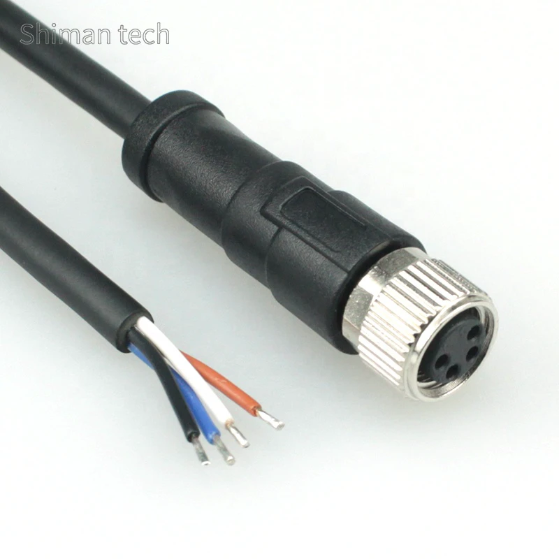 M8 Connector Io Sensor Cables Female to Wire Tinned