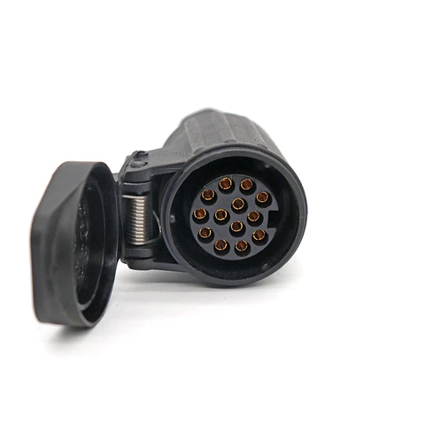 Trailer Plug Connector 13 Pin 13 Core Heavy Duty Trailer Adapter Electrical Socket for RV Trailer