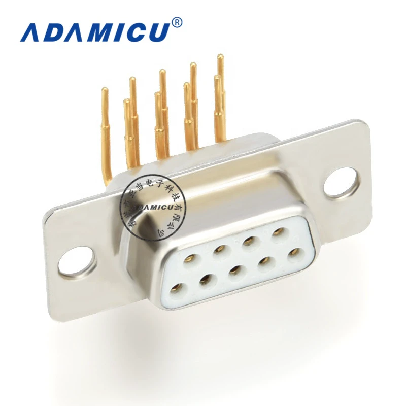 9-Pin RS232 Connector D-Sub DB9 Port Right Angle Serial Female to Male Connectors D-Sub Connector