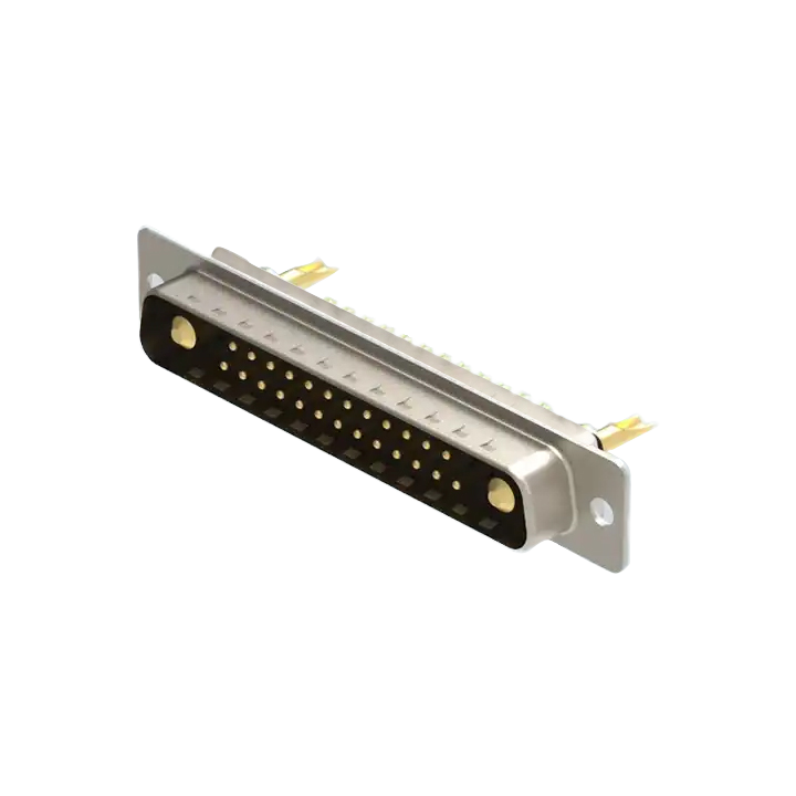 High-Current 27W2 Female D-SUB Connector 3P 10A Automotive Cup Pin Type Straight Gold Pin Solder Cable