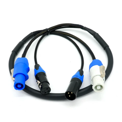 Manufacturer Powercon 3pin XLR Combo Cable High Performance Audio Cable 3 Pin XLR AC Combine Cable