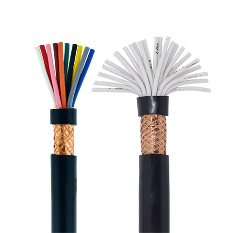 Wholesale RVVP Shield Cable 2/3/4/5/12 Core ZC-RVVP Power Cable 0.3mm 0.5mm 0.75mm 1.5mm Sensor Control Cable