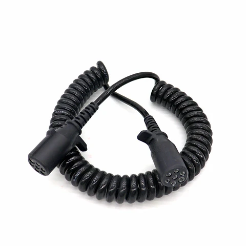 Trailer Spiral Connector Cable 7 Core Pin Power Electrical 7-Way Cord for RV Caravan