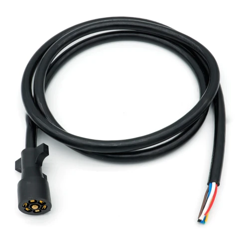 7 Way RV Trailer Power Cord Trailer Extension Cable Wiring Harness for Camping Light Connect