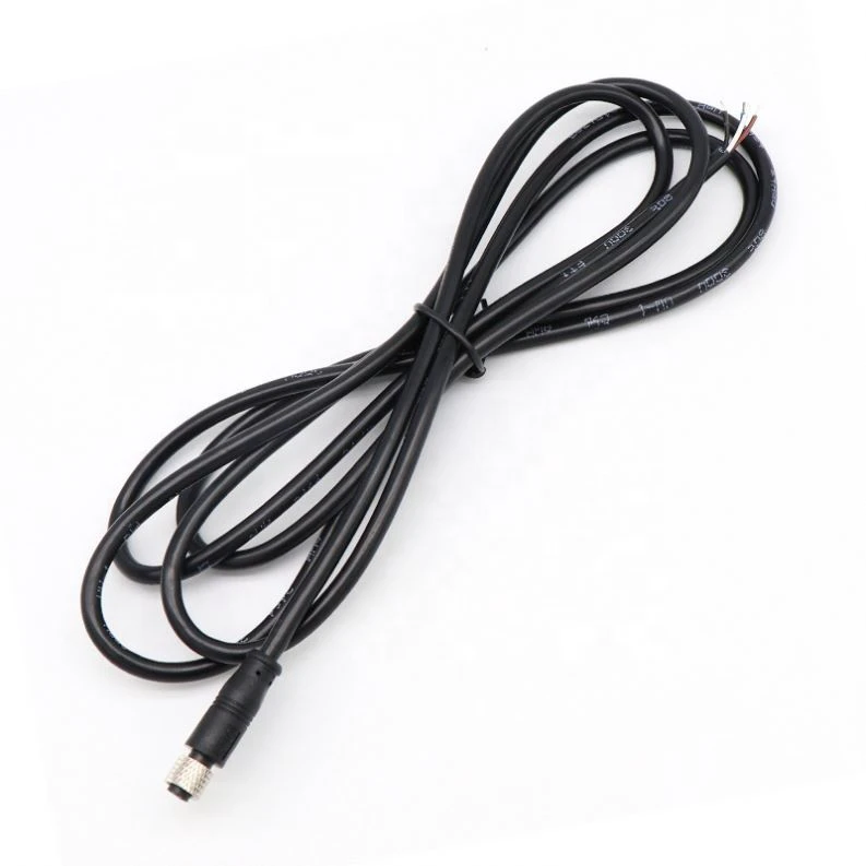 M8 Aviation Plug Sensor Line 2P-3P-4P Male and Female Docking Industrial Equipment Signal Transmission Cable