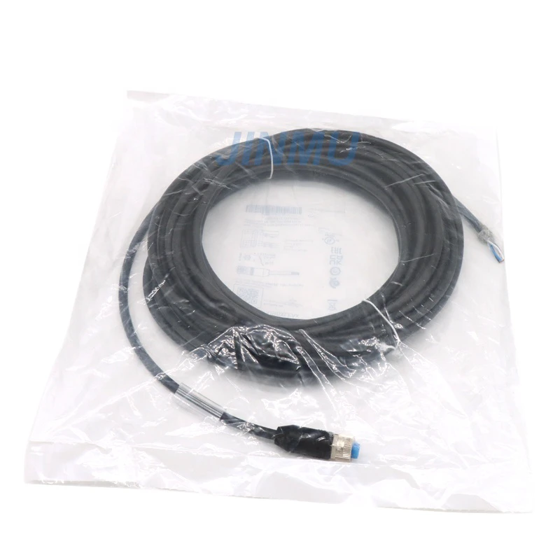 Original Sensor Cable YF2A25-100UB6XLEAX M12 5-pin Straight Black Polymer Cable Length 10m