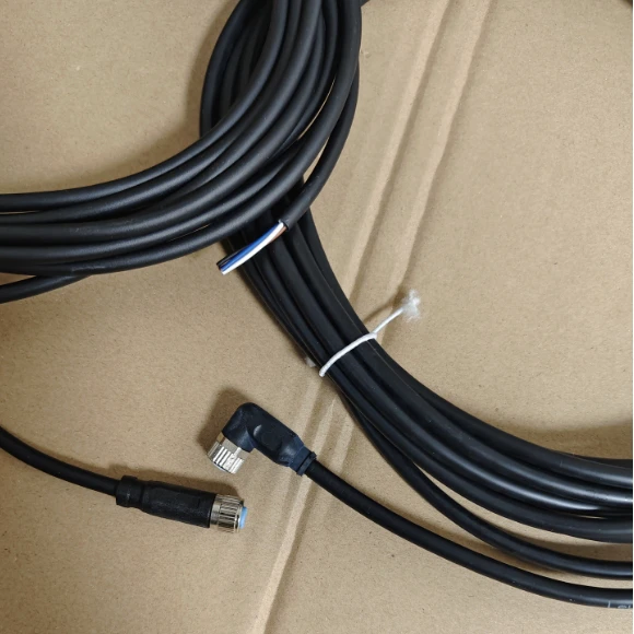 DO 4 Pin Sensor Cable with 90 Degrees M8 Female Connector and Lead 5m Long