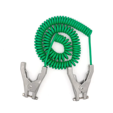 Atex Approved Static Anti Static Bonding Grounding Earthing Aluminum Clamps Connected With Green Cable