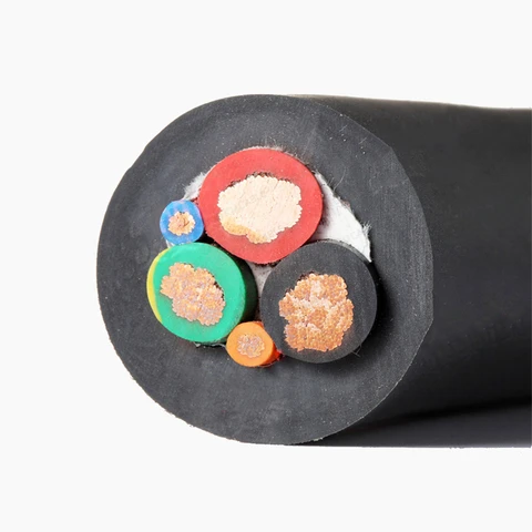 PUR TPE 3 Core 5 Core Cable 25mm EVC UV 5x6 mm EV Charger Wire Cable Custom EV Cable for 22 kw EV Charger Station
