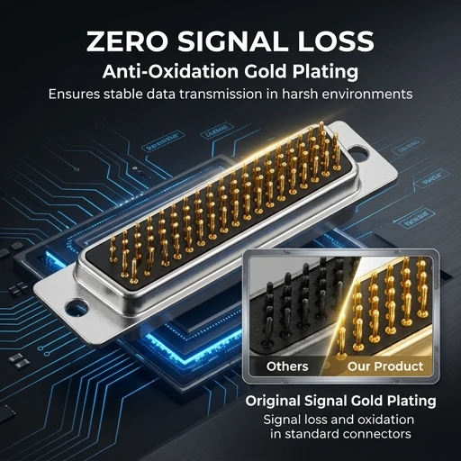 17EHD078PAA000 D-Sub High Density Male Pins 78 Positions Self-Test Mannliche Stecke Adjustable Connectors 17EHD07-8PAA000