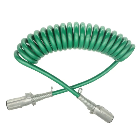 Heavy Duty Green Trailer Cable 7 Way Wire Trailer Suzi Coil Cable Truck Cable for Semi Truck