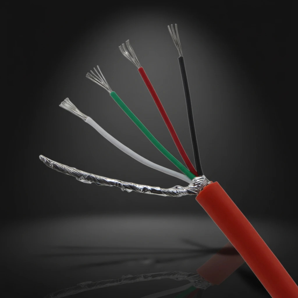 Multi-core 24Awg Sensor Load Cells 4 5 6 Cores 0.12 0.2mm2 24awg Tinned Copper Conductor Cable