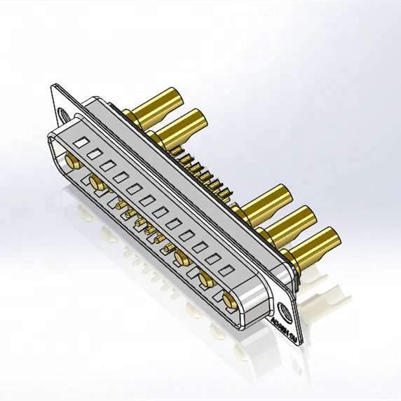 High Voltage Wire Connectors Solder Type Plug 20Amps DB 17W5 for Communication Equipment