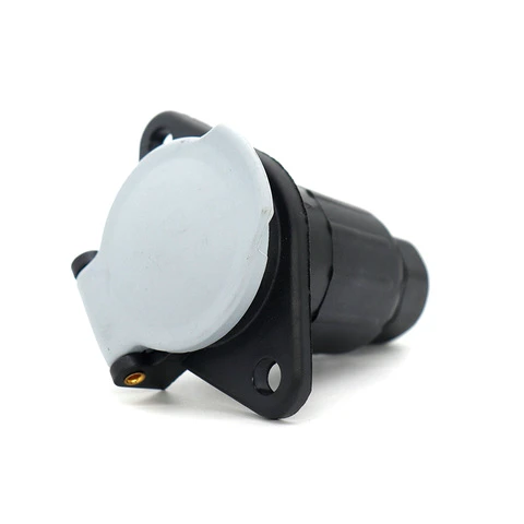 7 Way Trailer Plug 7 Pin Trailer Socket Connector Accessory for RV and Trailer