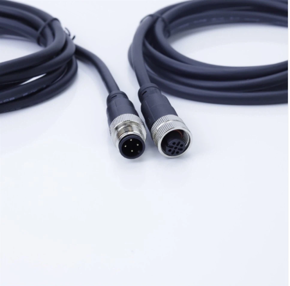 Custom Length M12 Male Female Extension Cable IP67 Waterproof Industrial Sensor Connection Wire Wiring Harness