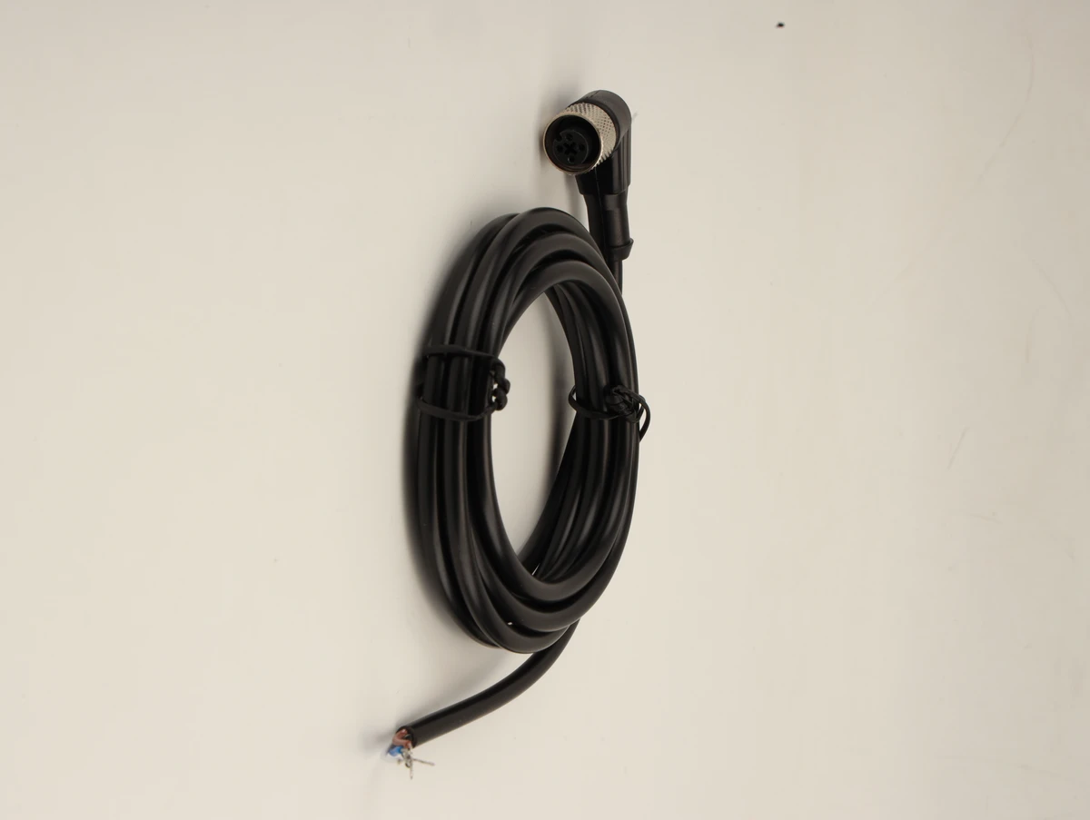 XS2F-M12PVC3A 2M Sensor Connection Cable Plug in L-type Linear Sensor Connection Cable Black Proximity Switch Sensor