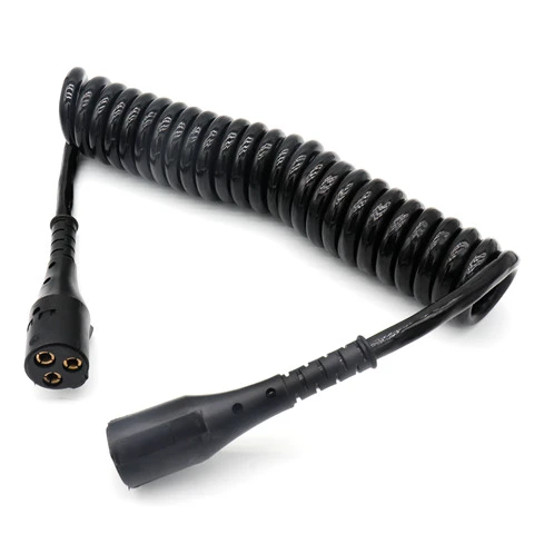 3 Pin Trailer Coil Cable 12v 24v Custom Spiral Cable 3 Way for Semi Trailer Truck Commercial Agriculture