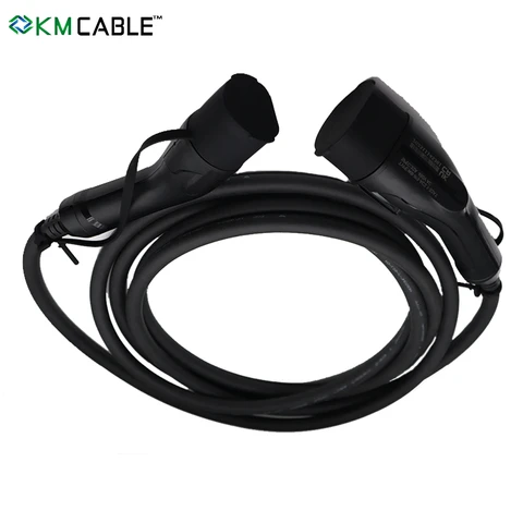 3 Phase 22kW EV Charging Cable Type 2 to Type 2 for Fleet and Logistics Heavy Duty 32A TPU Portable Lead