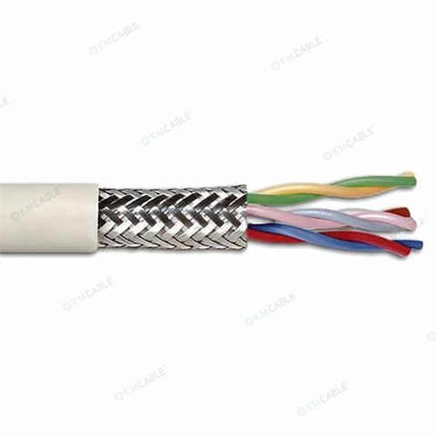 High Flexible Industry Data Cable Wire 2x2x0.25mm Shield Twisted Screen Automation Drag Chain Cable 2x2x0.25mm2