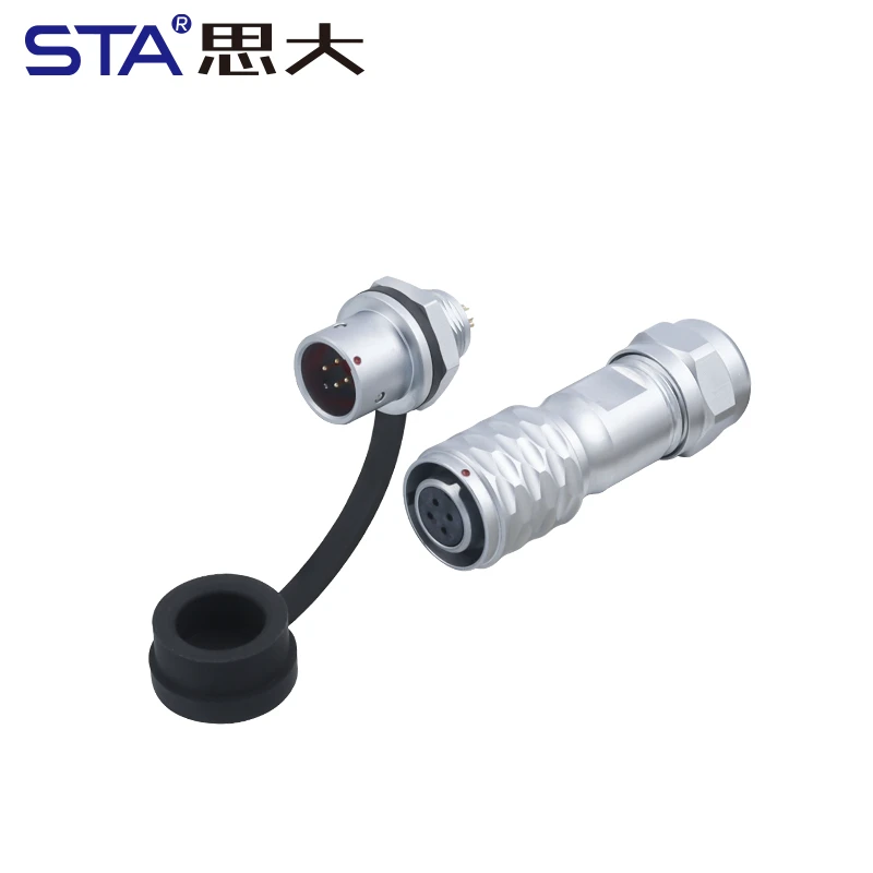 STA SF10 IP67 Aviation Plug Socket Quick Connector Waterproof 2 3 4 5 Pins Electrical Wire Cable 5A Rated For Power Application