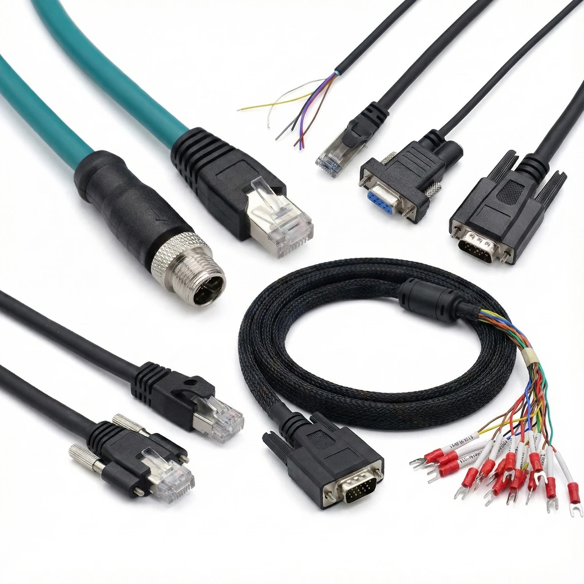 Custom 50-pin Wire Harness for Industrial Camera Industrial Medical PVC Insulated Copper Conductor Vision Inspection Equipment