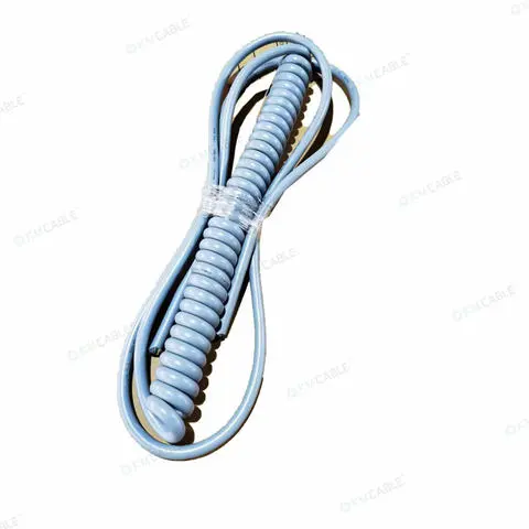 Manufacturer 3x0.75mm2 Wire Spring Spiral Cable 3 Core PVC PU Coil Cable