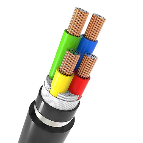 Cable N2XY 5g6 3x4mm XLPE Insulated PVC Jacket U-1000 R2V 0.6/1 KV Copper Conductor Multi Core Power Cable