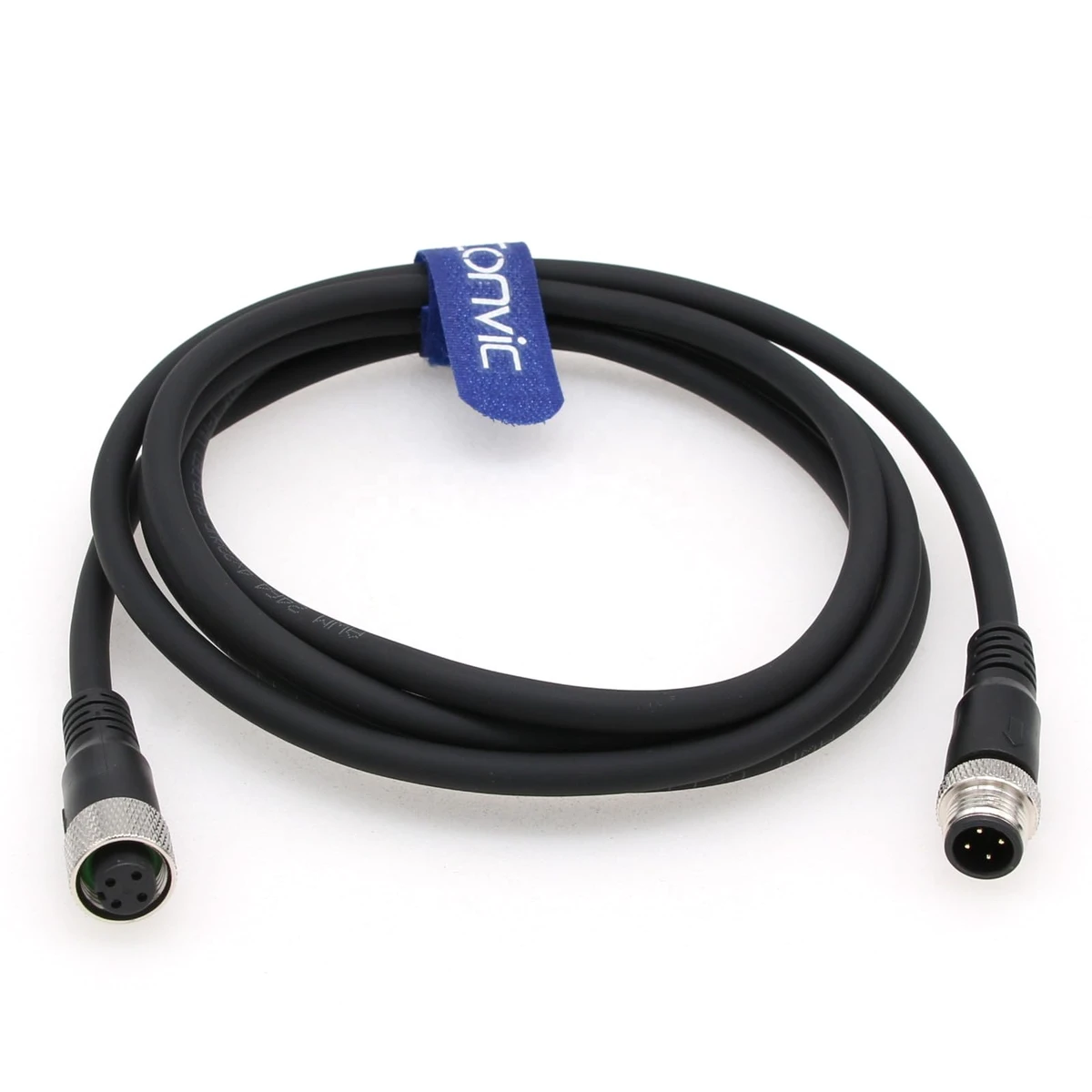 Industrial M12 4 Pin Male to Female Sensor Cable M12 a Code Straight Aviation Connector Molding Electrical Cable Profibus Cable