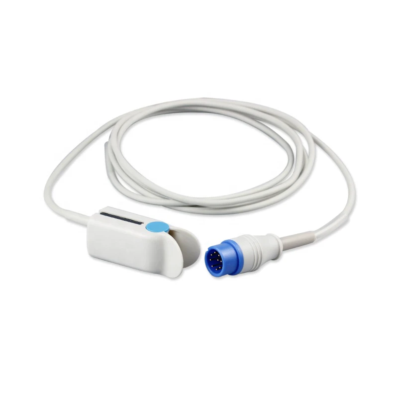 Spo2 Sensor Cable for Adult Medical Consumables 9Pin Adult Finger Clip Spo2 Sensor Patient Cable for BIOLIGHT A8