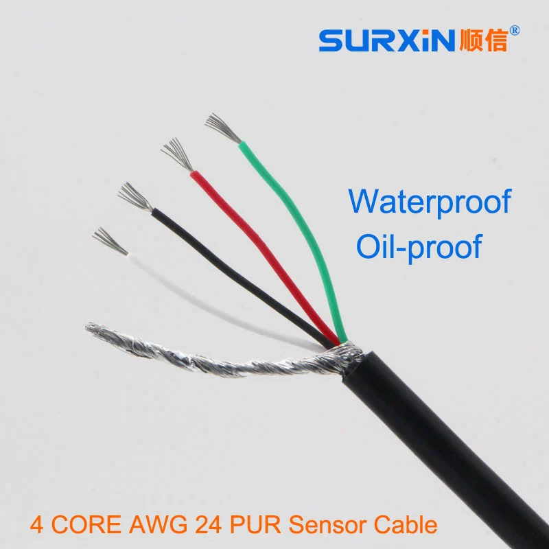 Load Cell Tension TPU Jacket Wire Sensor Cable 012 0.2 0.4mm Tinned Copper Conductor Cable