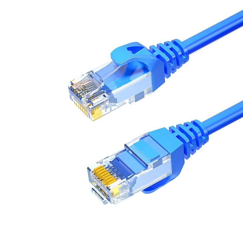 K&R CAT6 Unshielded 24AWG 8-Conductor Stranded Pure Oxygen-Free Copper Gigabit Indoor RJ45 Network Jumper Cable