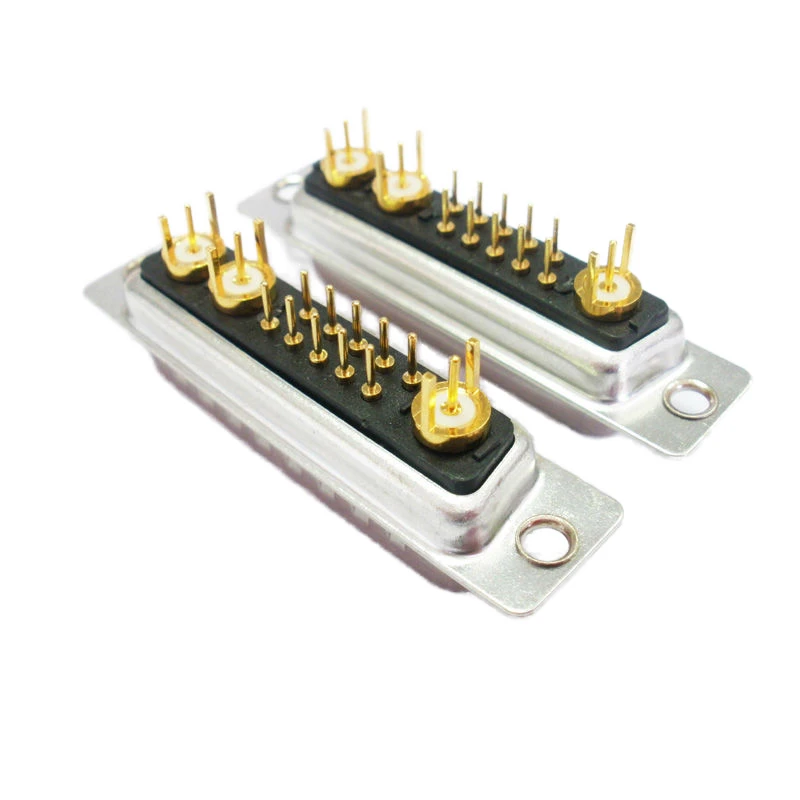 High Quality D-Sub Power 13W3 Male Dip Straight Connector Singapore Product Category High Quality Connectors